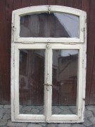 Antikes Fenster zweiflügelig, mit kippbarem Oberlicht, Topzustand !