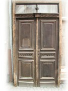 Historische Haustür zweiflg. mit Rahmen