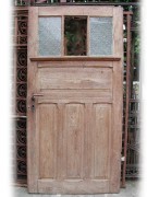 Historische Haustür einflg. in Eichenholz mit Rahmen